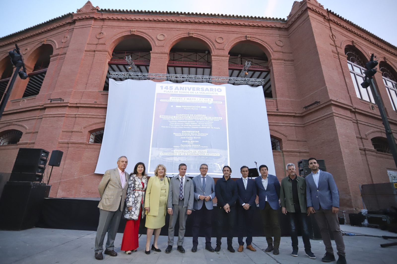 Las fotos de la plaza de toros de La Malagueta con su nueva iluminación