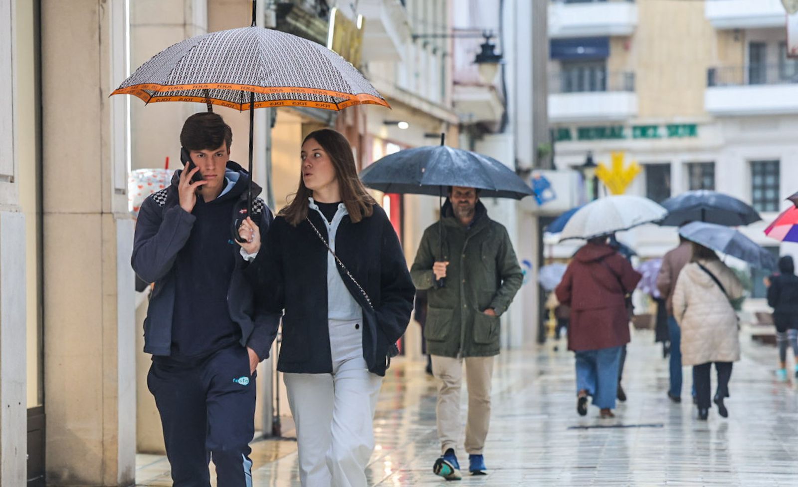 Fotografías de las precipitaciones por la borrasca Ingrid en la ciudad