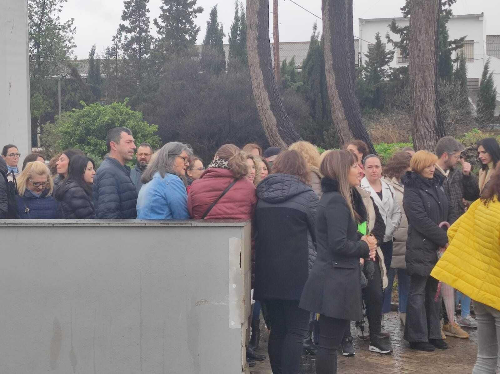 Protesta de los trabajadores de Salud Responde.