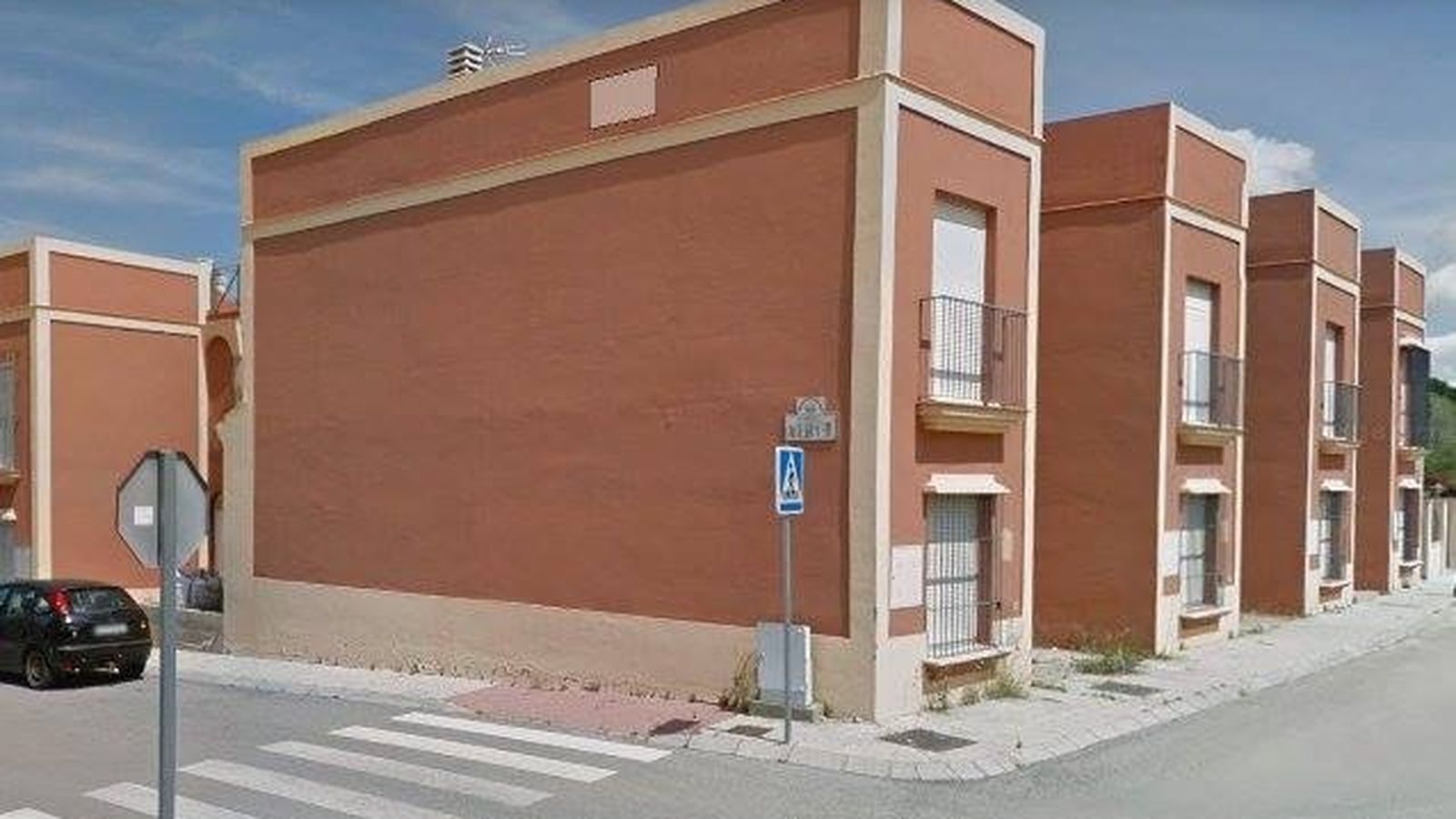 Una vista de las casas de la urbanización.