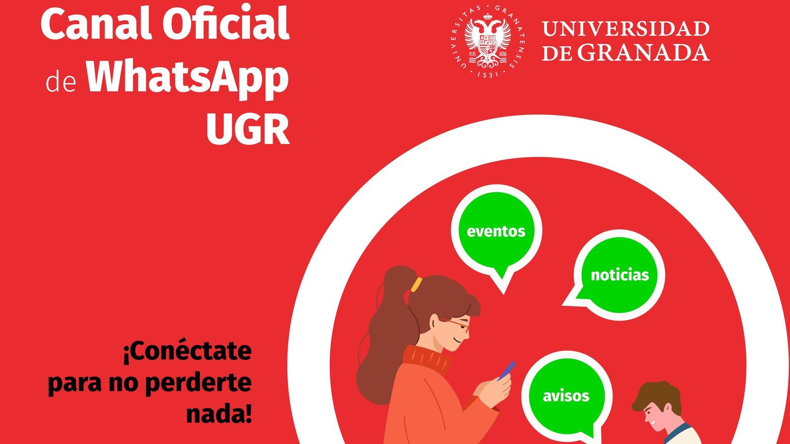 Nuevo canal de WhatsApp de la UGR