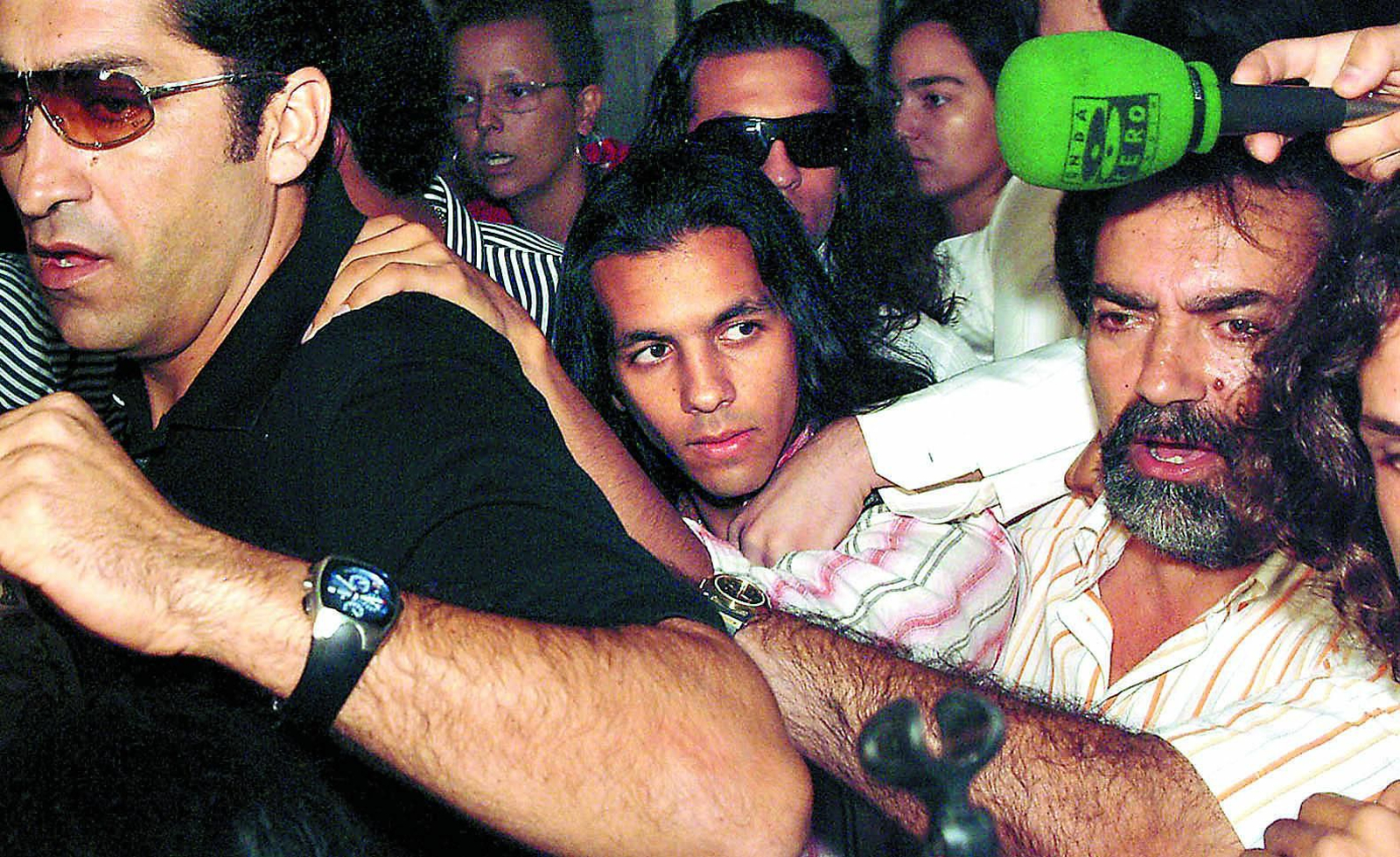 Farruquito llegando al Juzgado Penal 8 de Sevilla en julio de 2005.