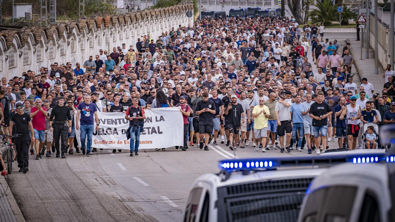 Las imágenes de las movilizaciones del martes por la huelga del Metal en Cádiz