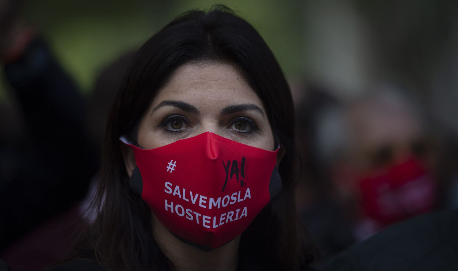 La manifestación de los hosteleros de Sevilla, en imágenes