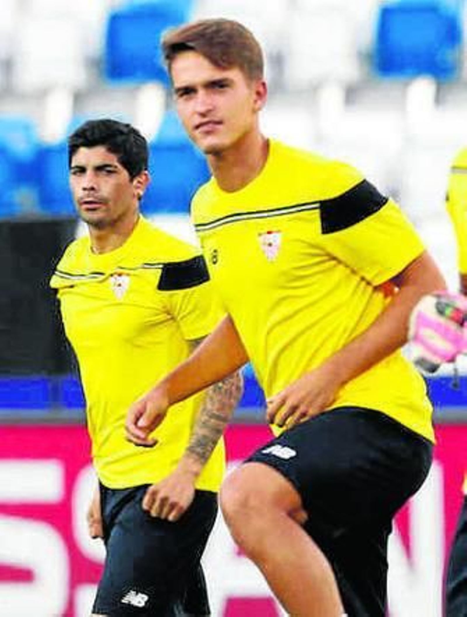 Denis Suárez y Éver Banega.