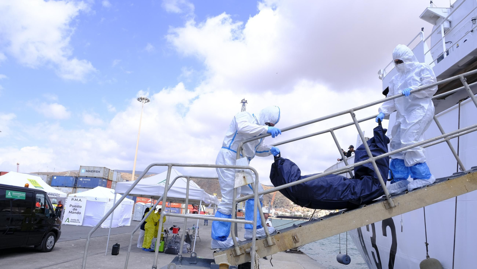 Ejercicio Marsec25 simulacro, en el Puerto de Almería, en imágenes