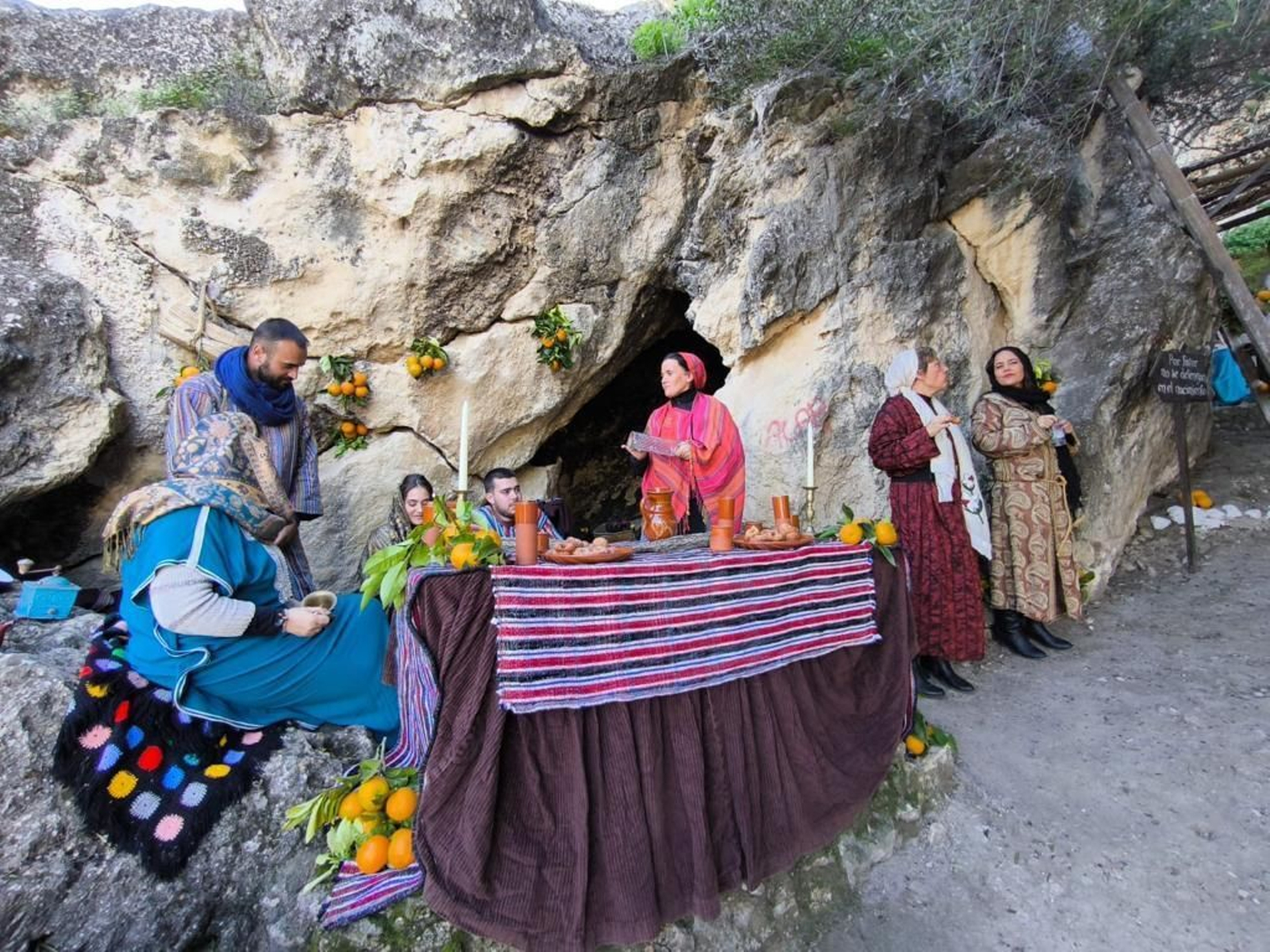 Las imágenes del belén viviente de Espera