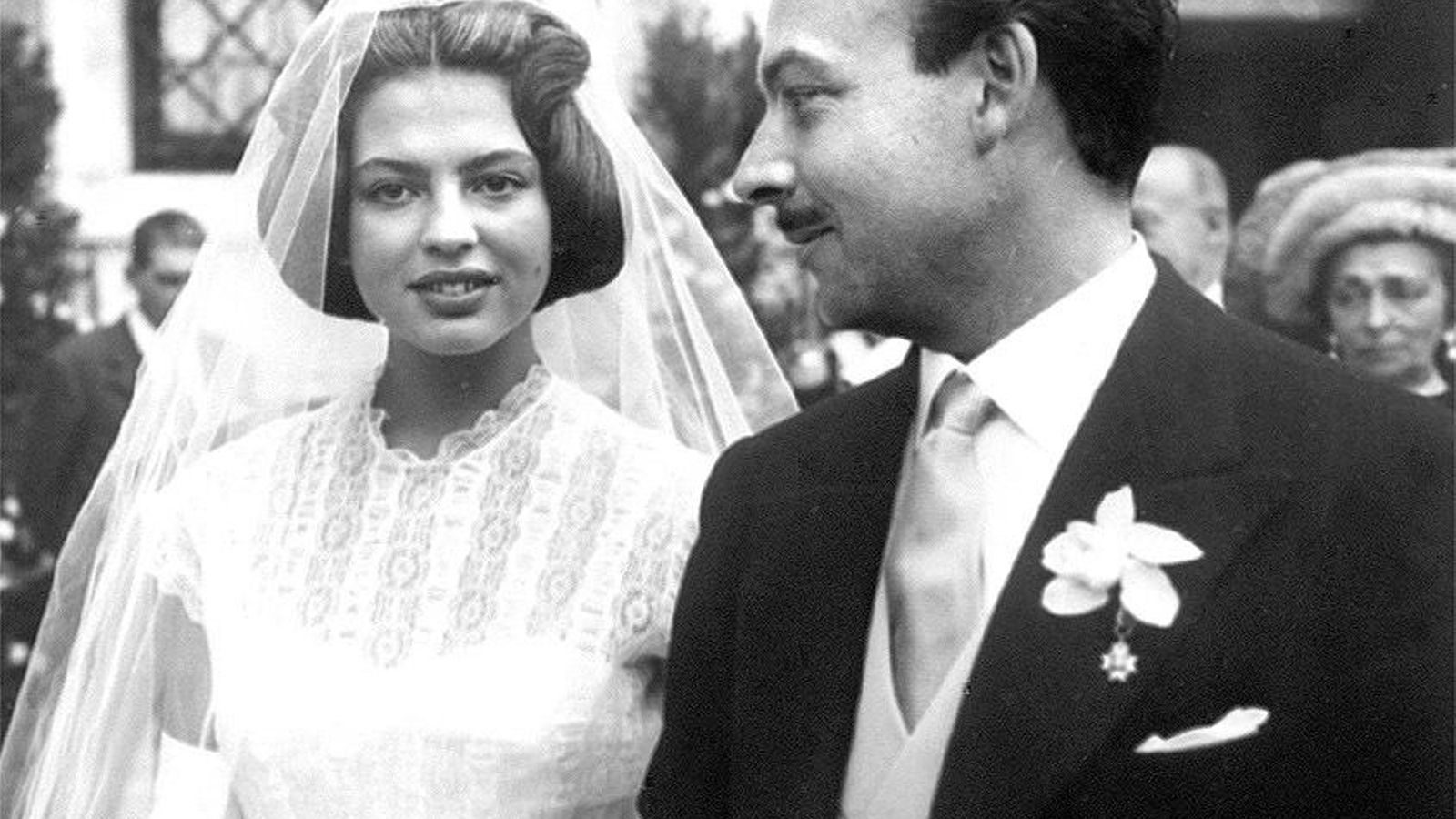 Ira de Fürstenberg y Alfonso de Hohenlohe en su boda en Venecia Ira de Fürstenberg y Alfonso de Hohenlohe en su boda en Venecia