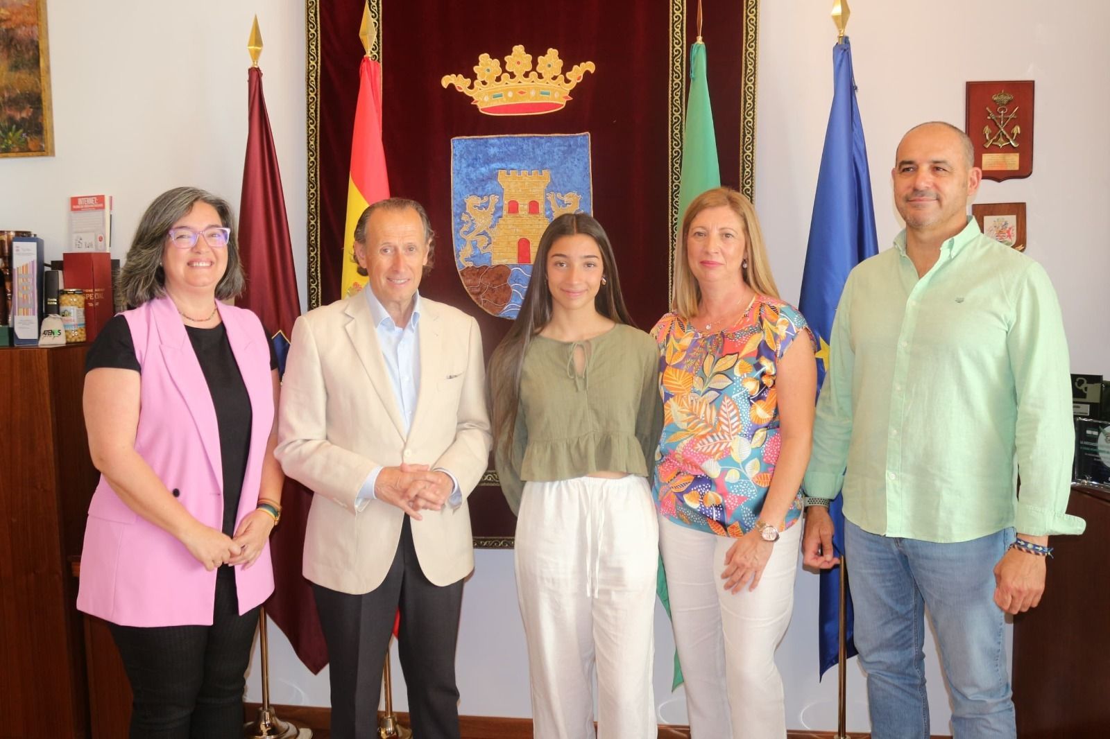 Un momento de la recepción celebrada en Alcaldía.