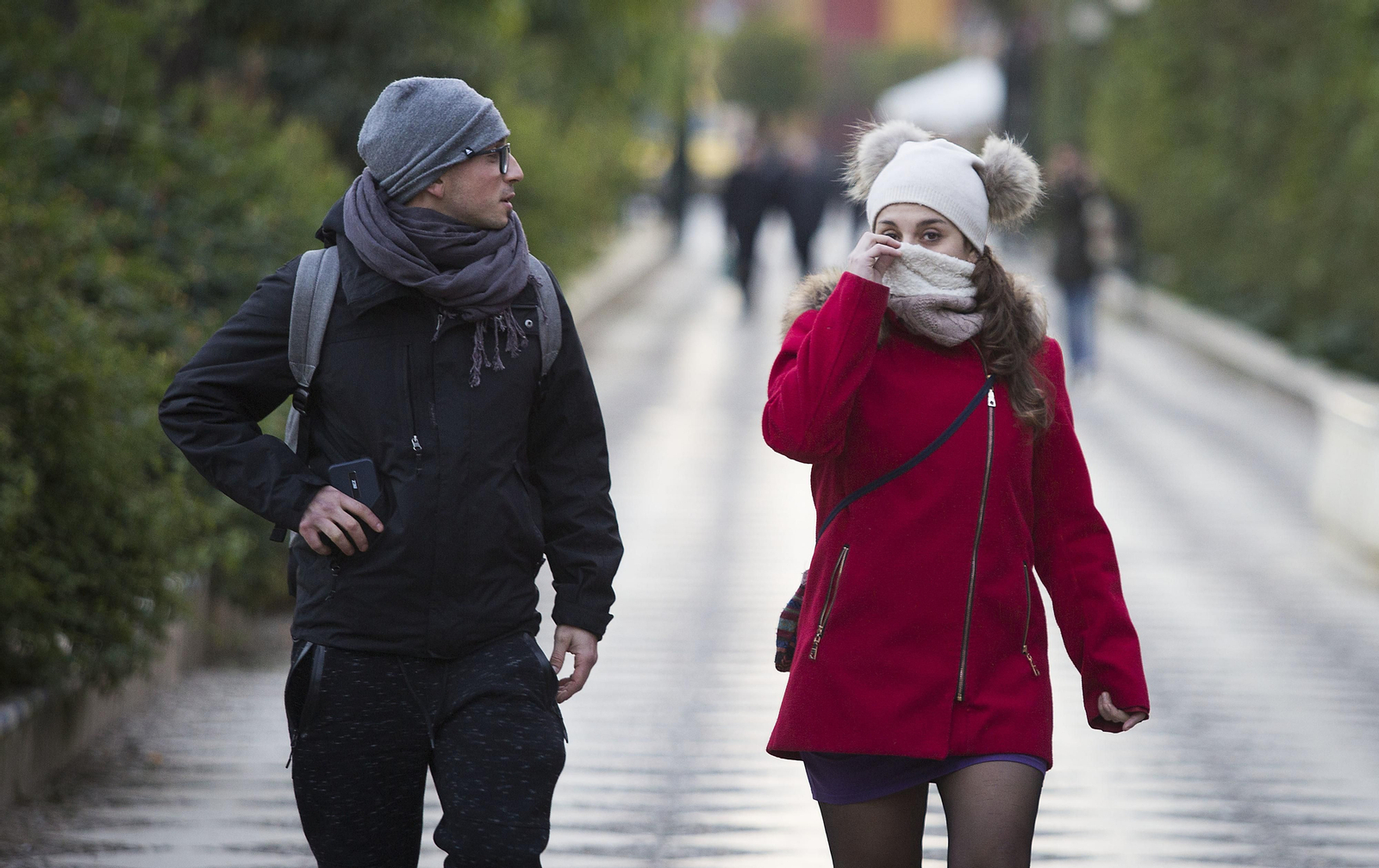 Imágenes de la ola de frío polar en Sevilla