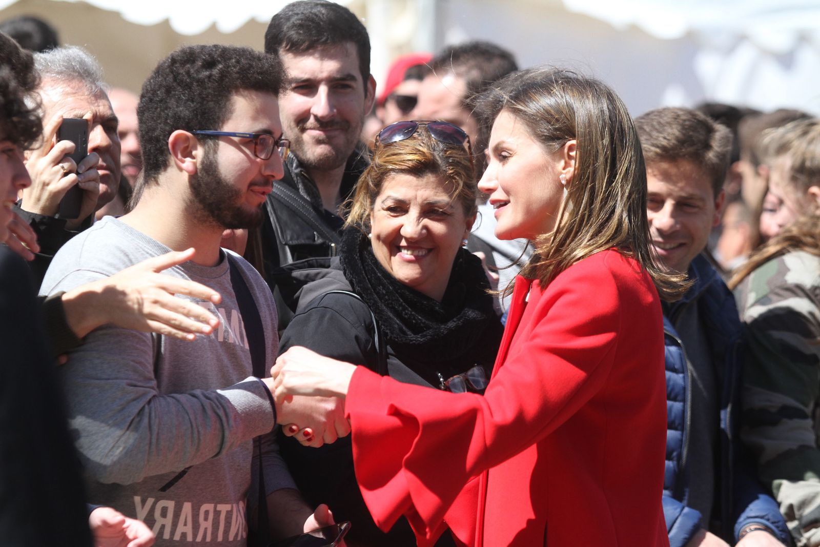 Imágenes de la visita de la reina Letizia a Huelva