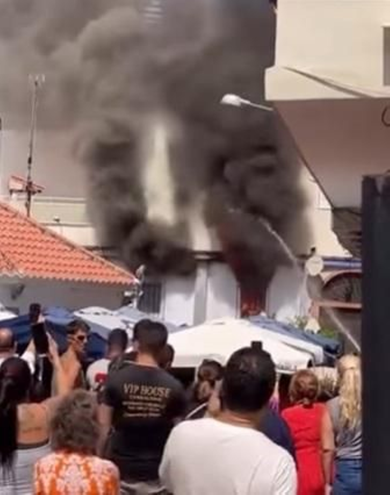 Una captura del vídeo del incendio.