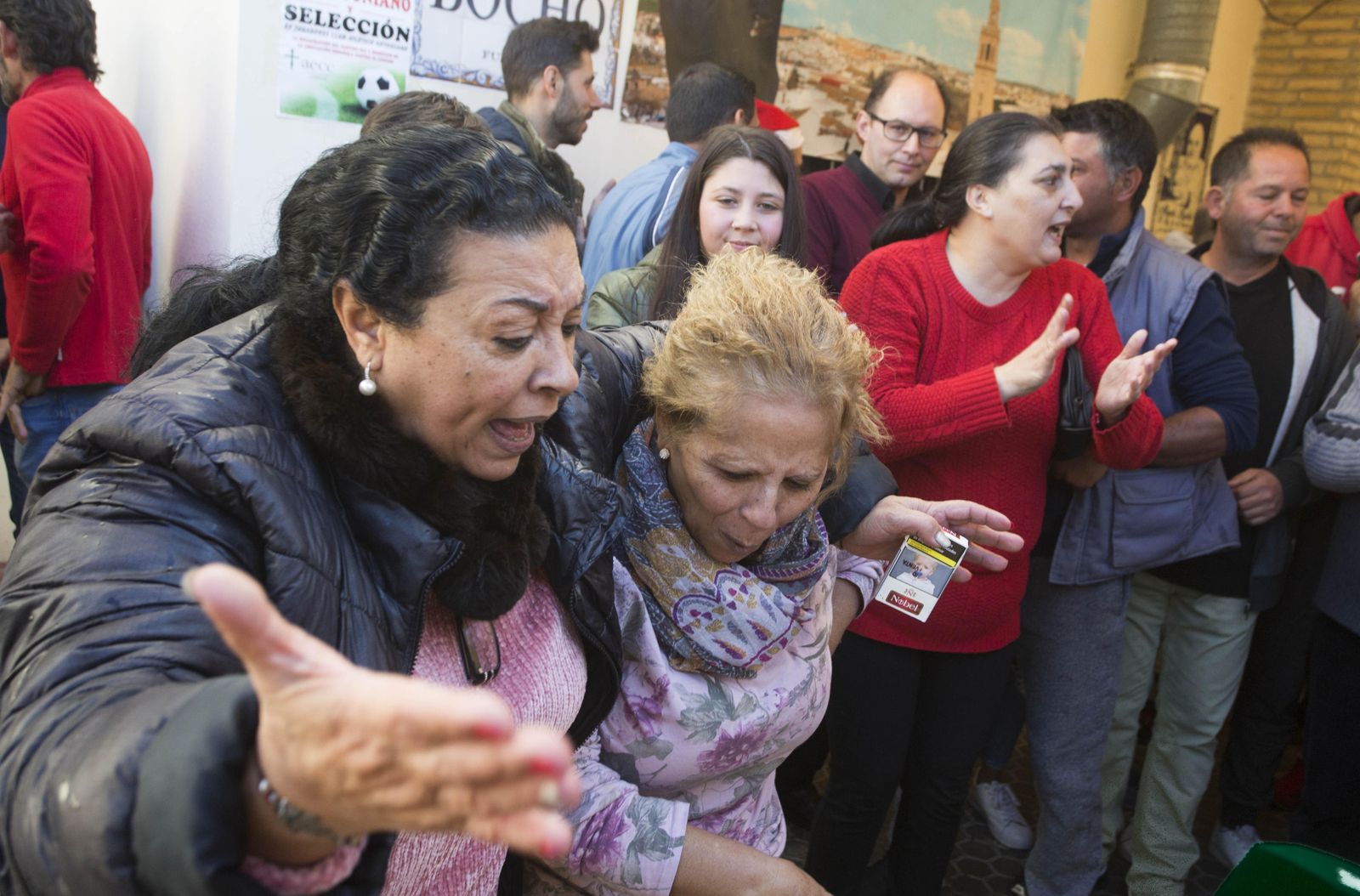 Lebrija celebra su suerte en  la Lotería de Navidad