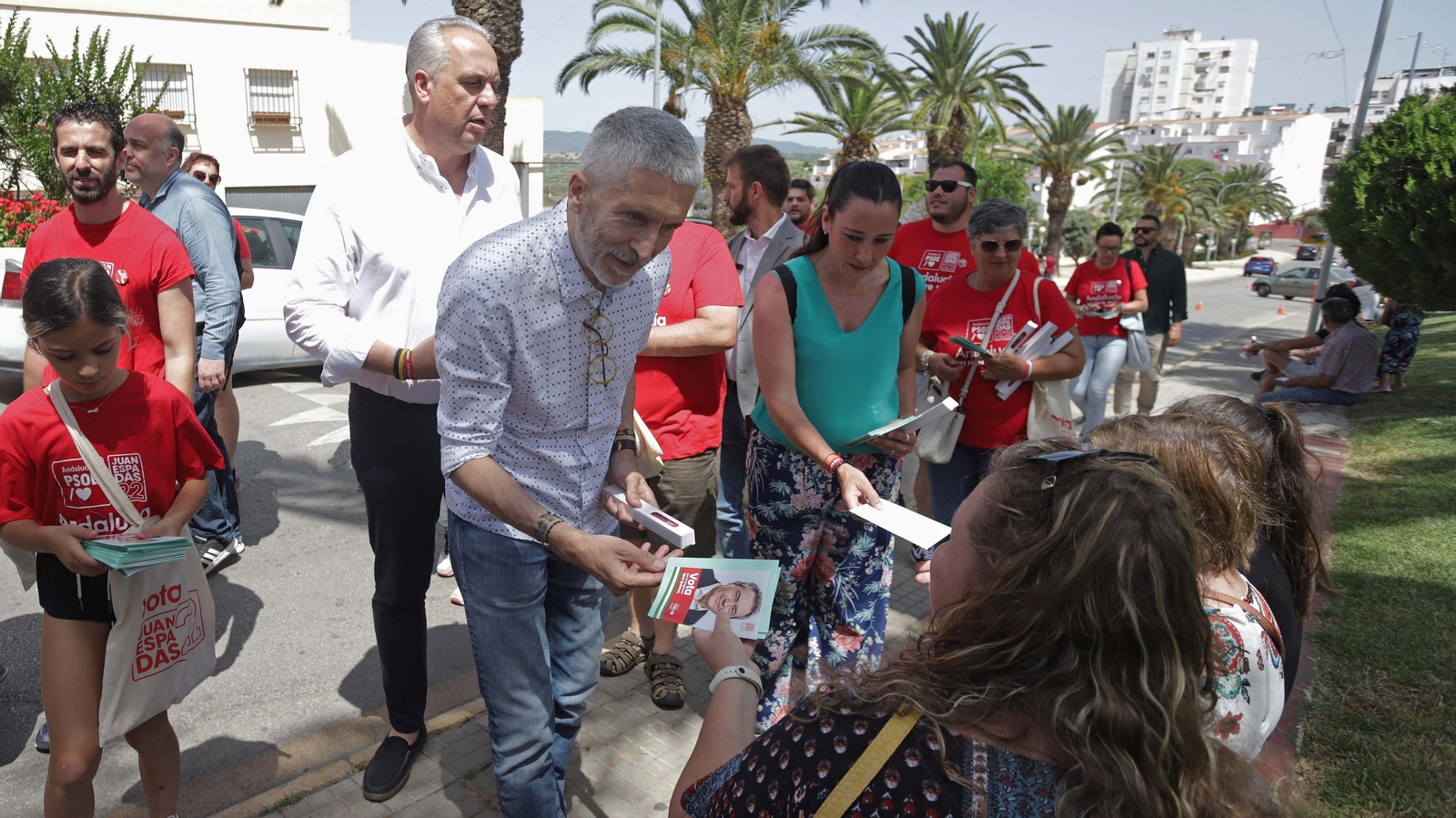 Fotos del acto de campaña de Fernando Grande-Marlaska en San Roque