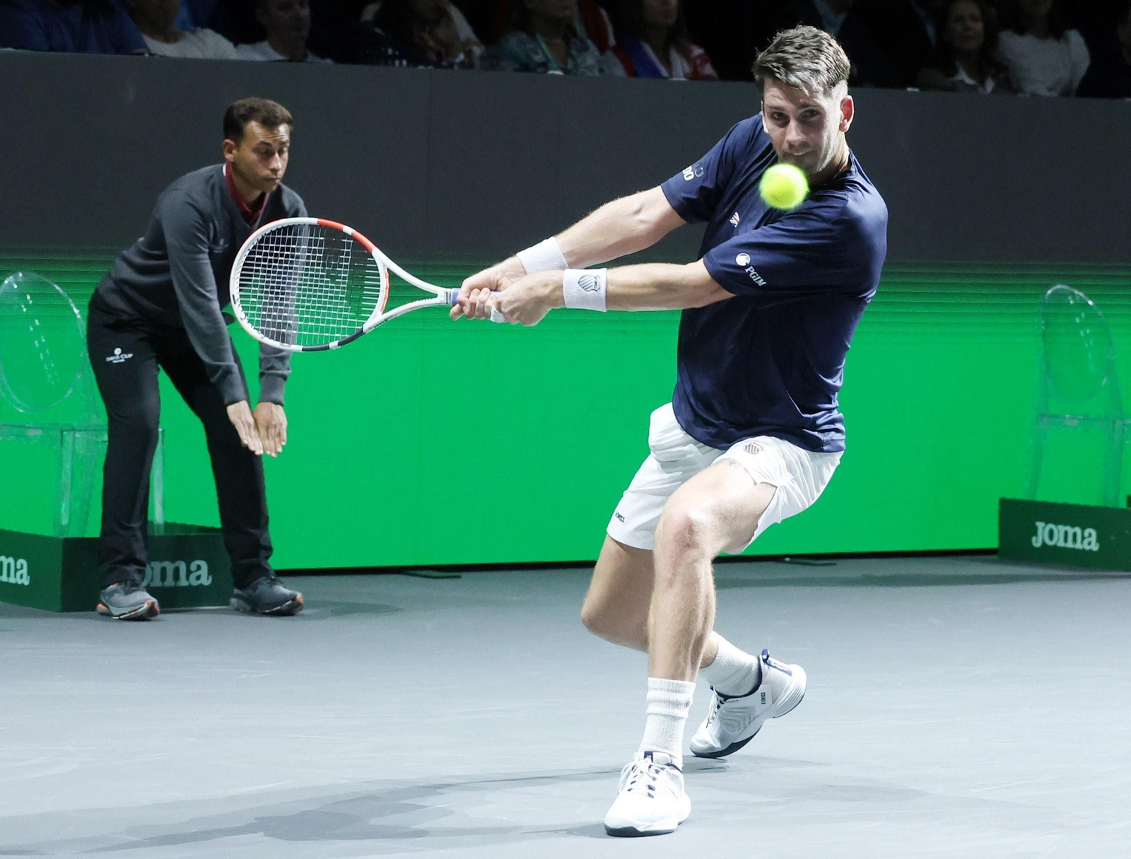 Copa Davis: El show de Djokovic en Málaga, en fotos