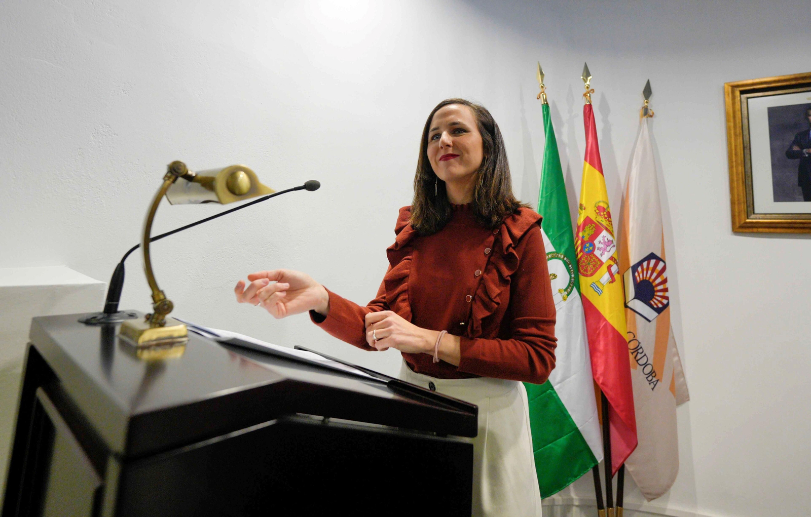 La ministra de Derechos Sociales y Agenda 2023, Ione Belarra, en Córdoba. La ministra de Derechos Sociales y Agenda 2023, Ione Belarra, en Córdoba.