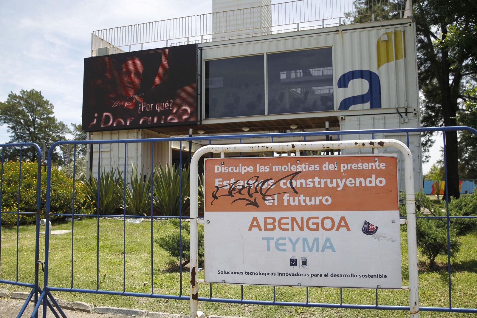 Obras en el complejo multifuncional Antel Arena, construido por Abengoa Teyma