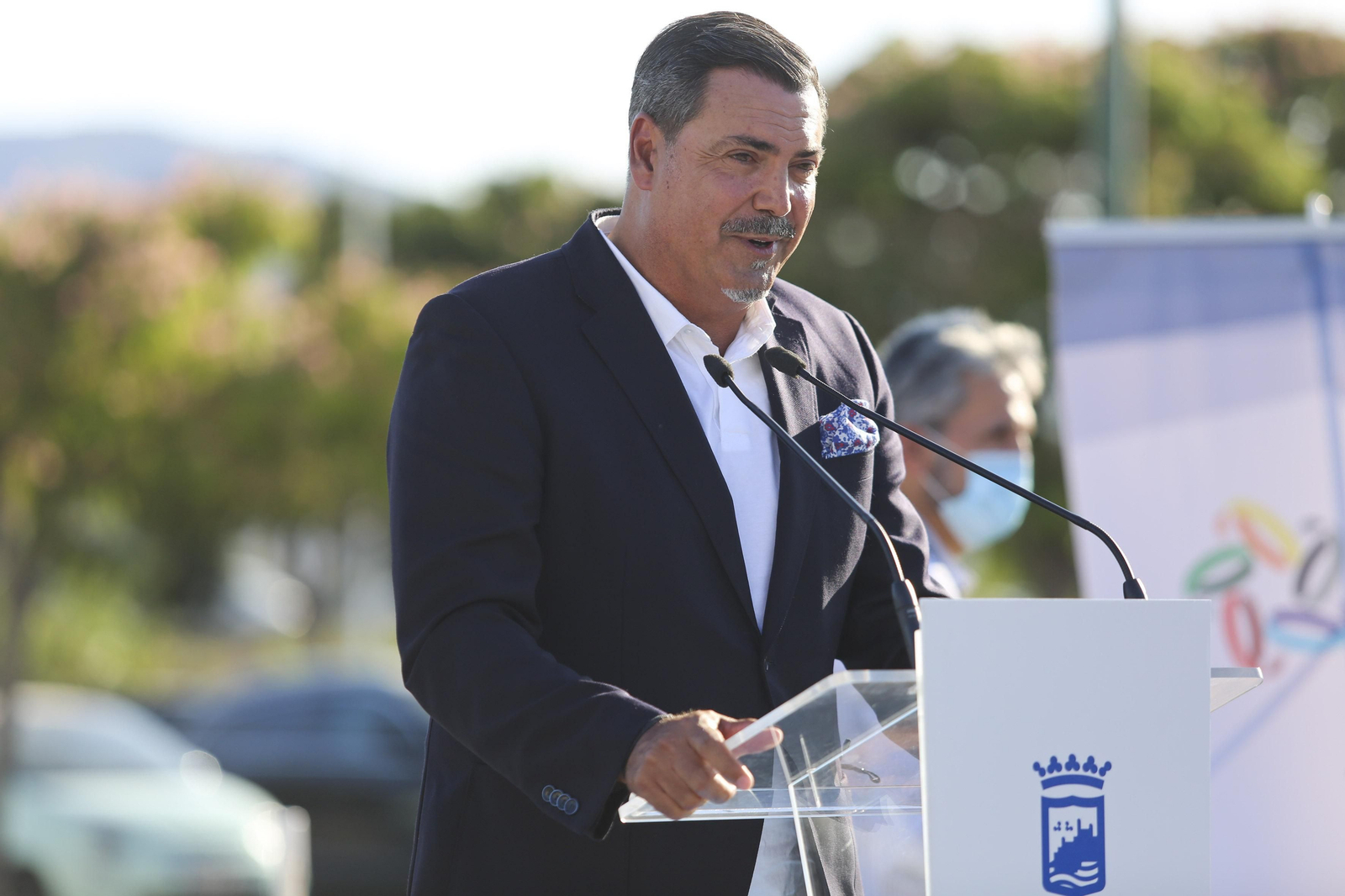 Dani Hierrezuelo, en un homenaje en Málaga.