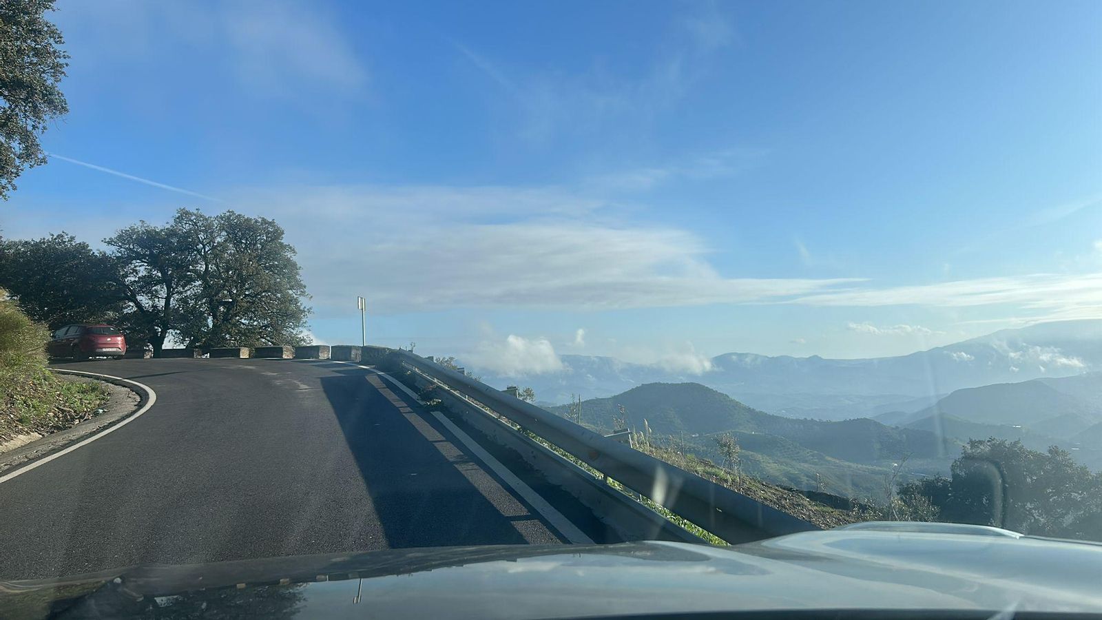 La carretera por la que ha 'escapado' el conductor