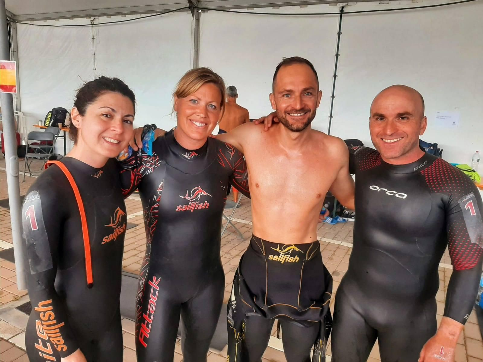 Roldán, Matthey, Herrera y Bakkali, ganadores del relevo absoluto.