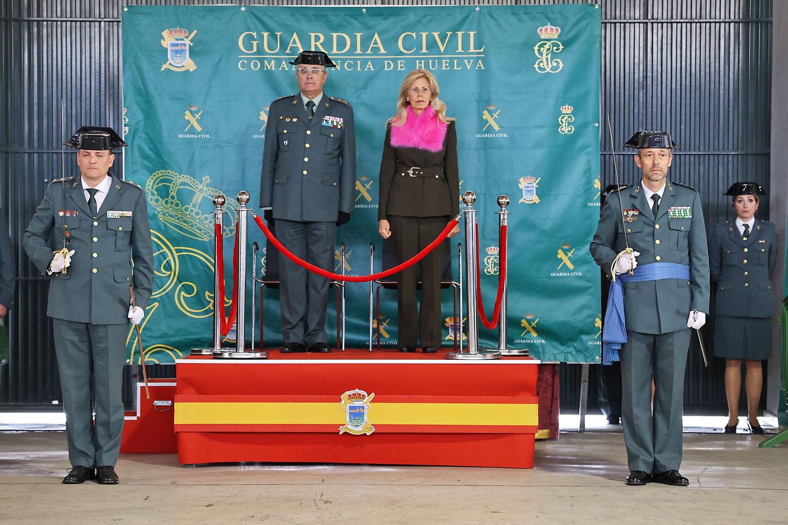 Imágenes de la jura del cargo de Julio Serrano Checa como Jefe de la Comandancia de la Guardia Civil de Huelva