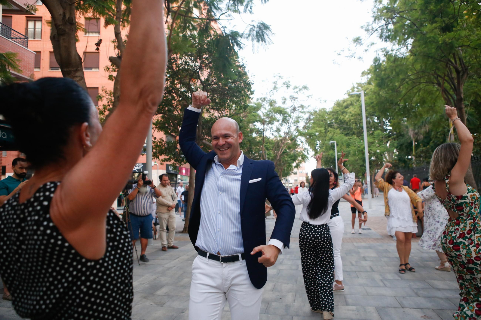 Fotos del flashmob de baile flamenco de Mercedes Alcalá y David Lozano