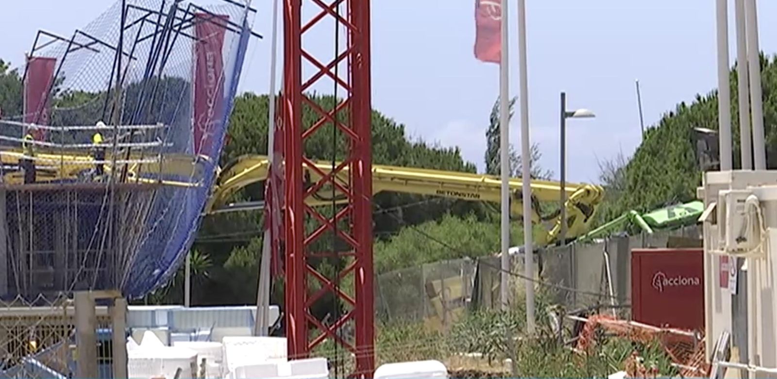 Obra en la que ha fallecido este viernes un hombre de 40 años.