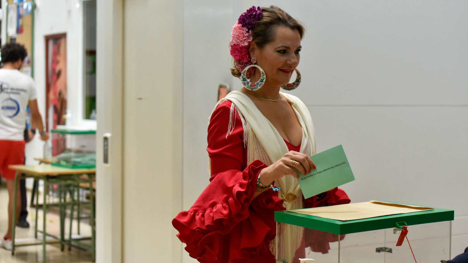 Fotos de las elecciones de Andalucía en Algeciras