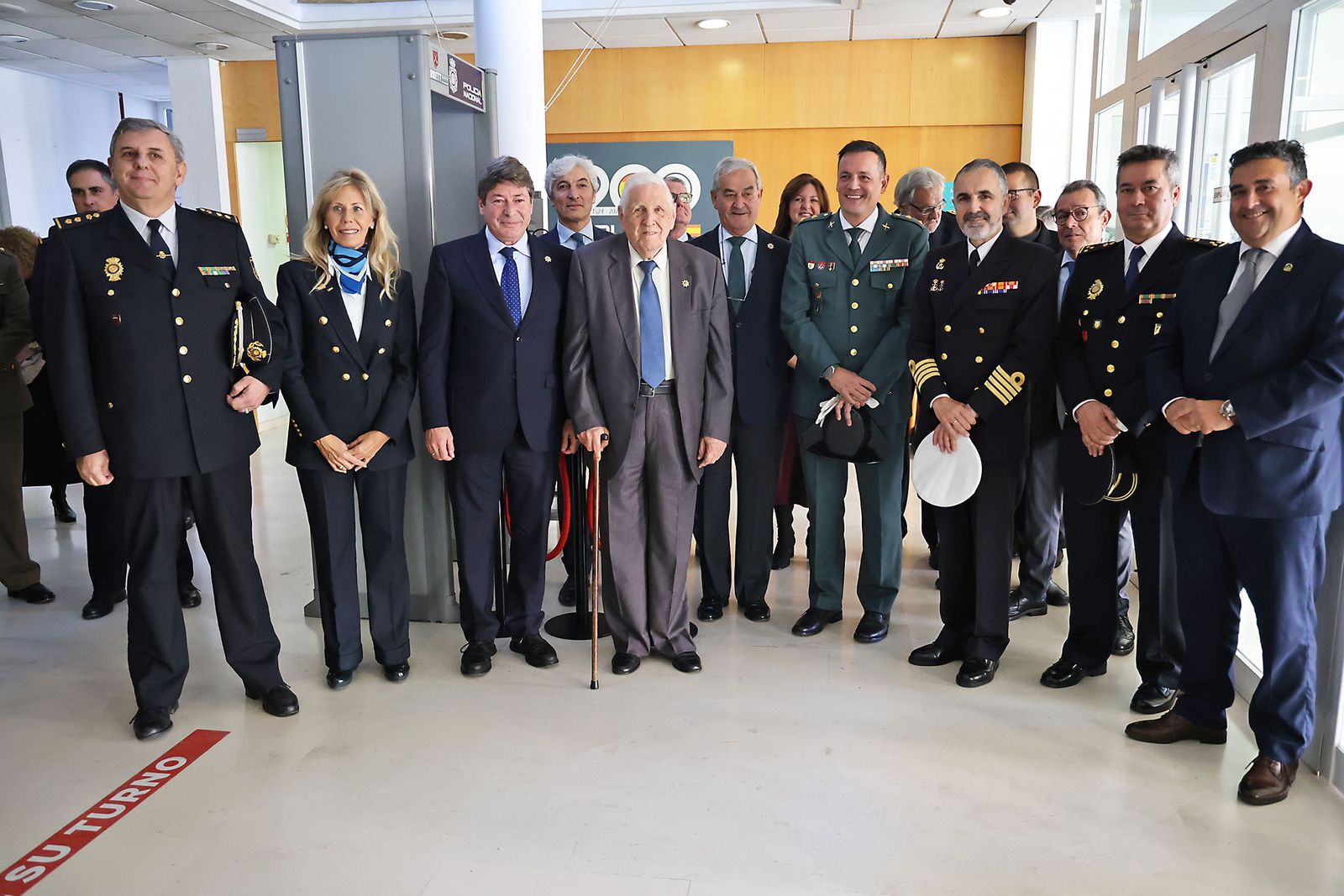 Imágenes del descubrimiento de un mosaico en la comisaria de la Policía Nacional