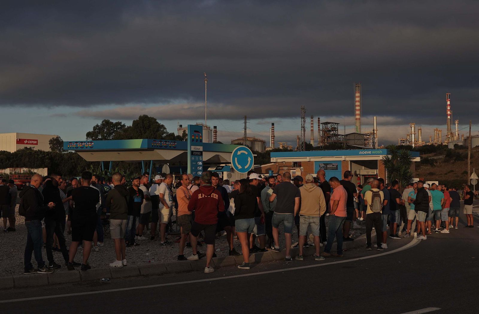 Fotos de la jornada del miércoles de la huelga del metal en el Campo de Gibraltar