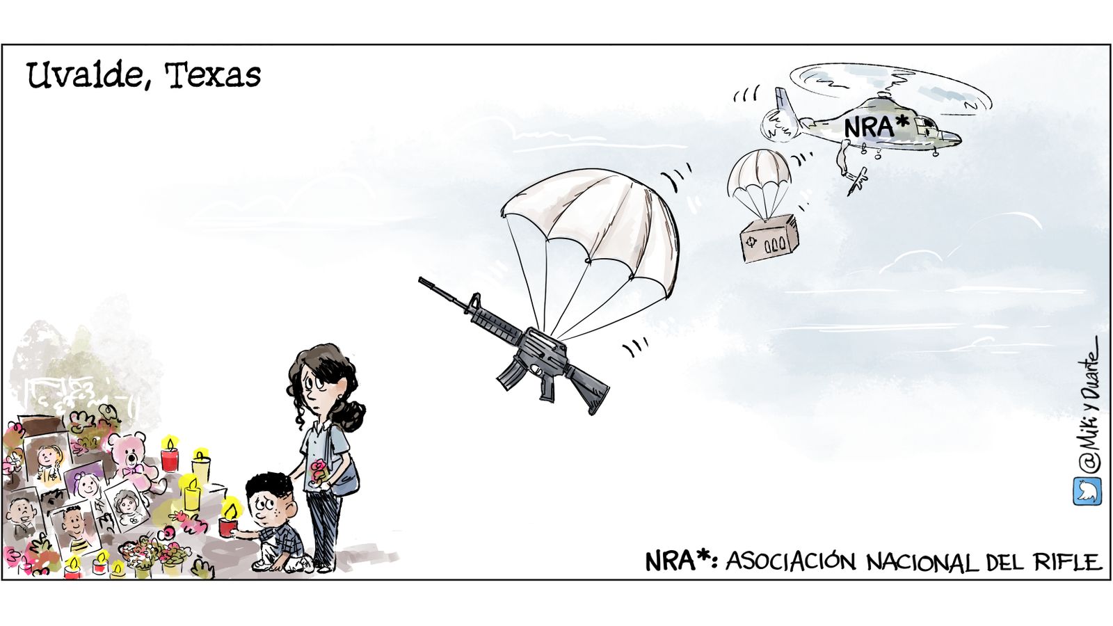 Víctimas y armas