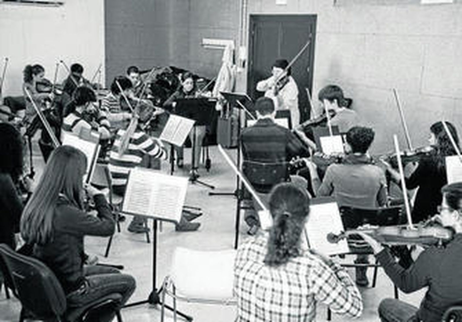 Un ensayo de la Orquesta de la Academia de Estudios Orquestales.
