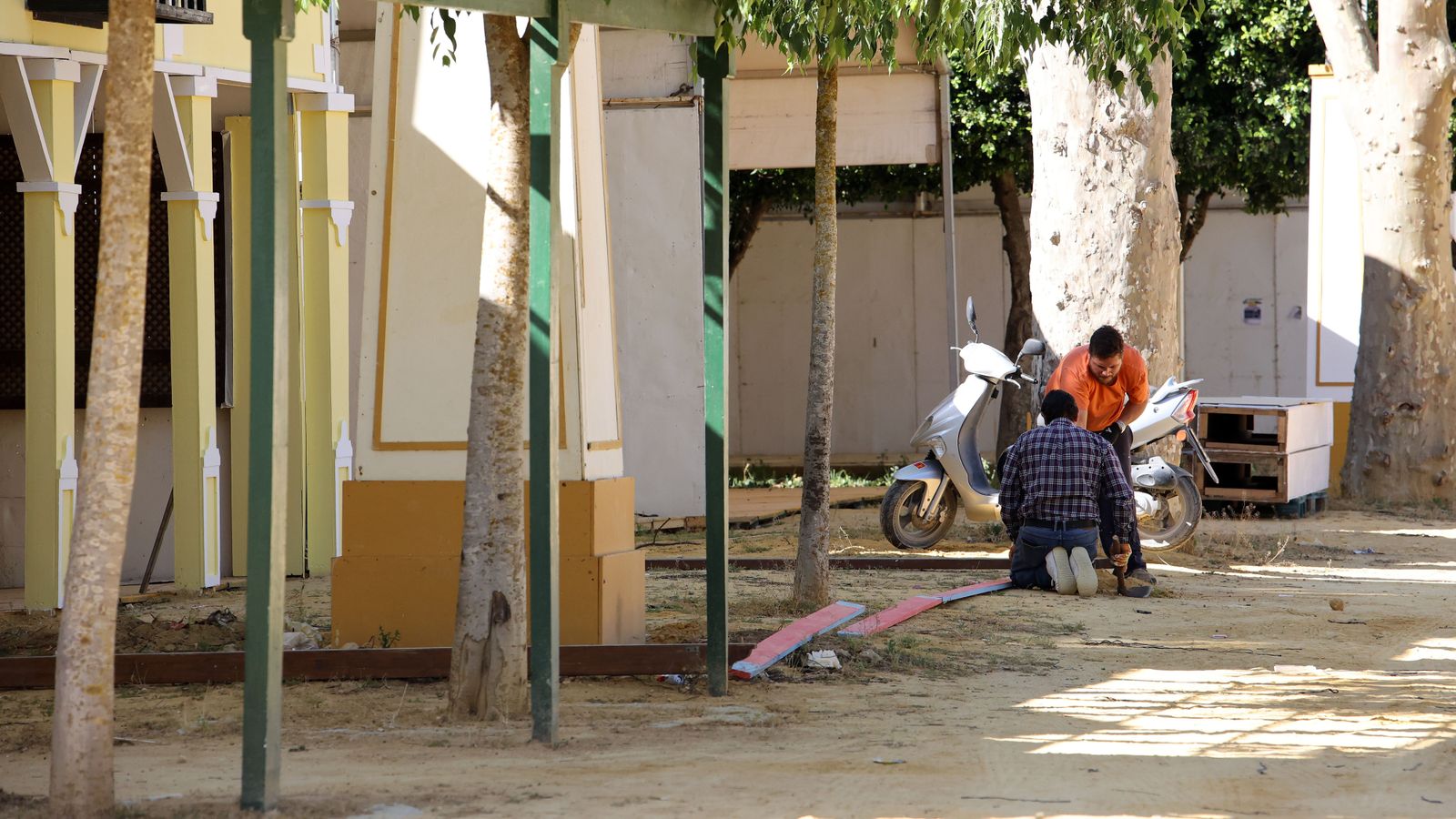 Así marcha el montaje de la Feria del Caballo 2023
