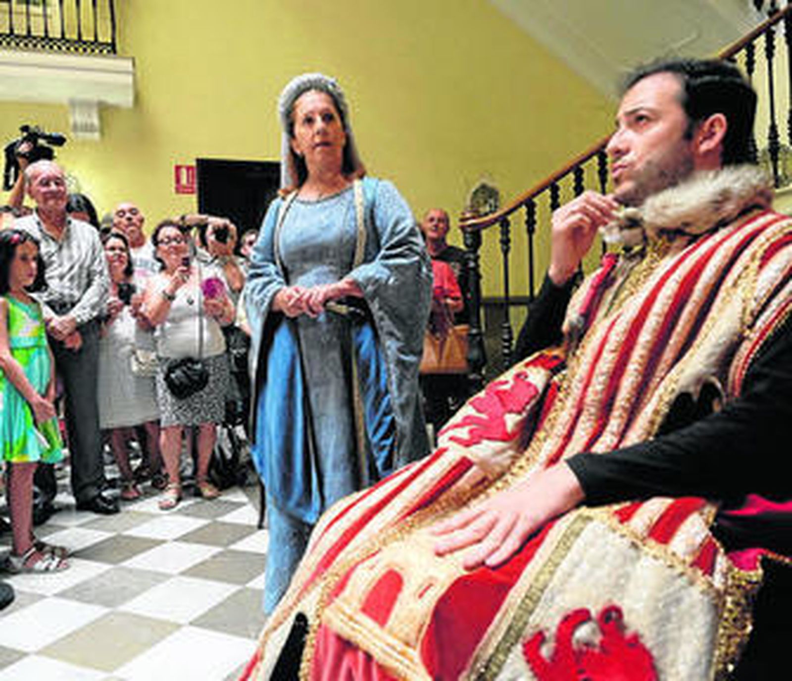 Escenificación de los personajes de la serie 'Isabel'.