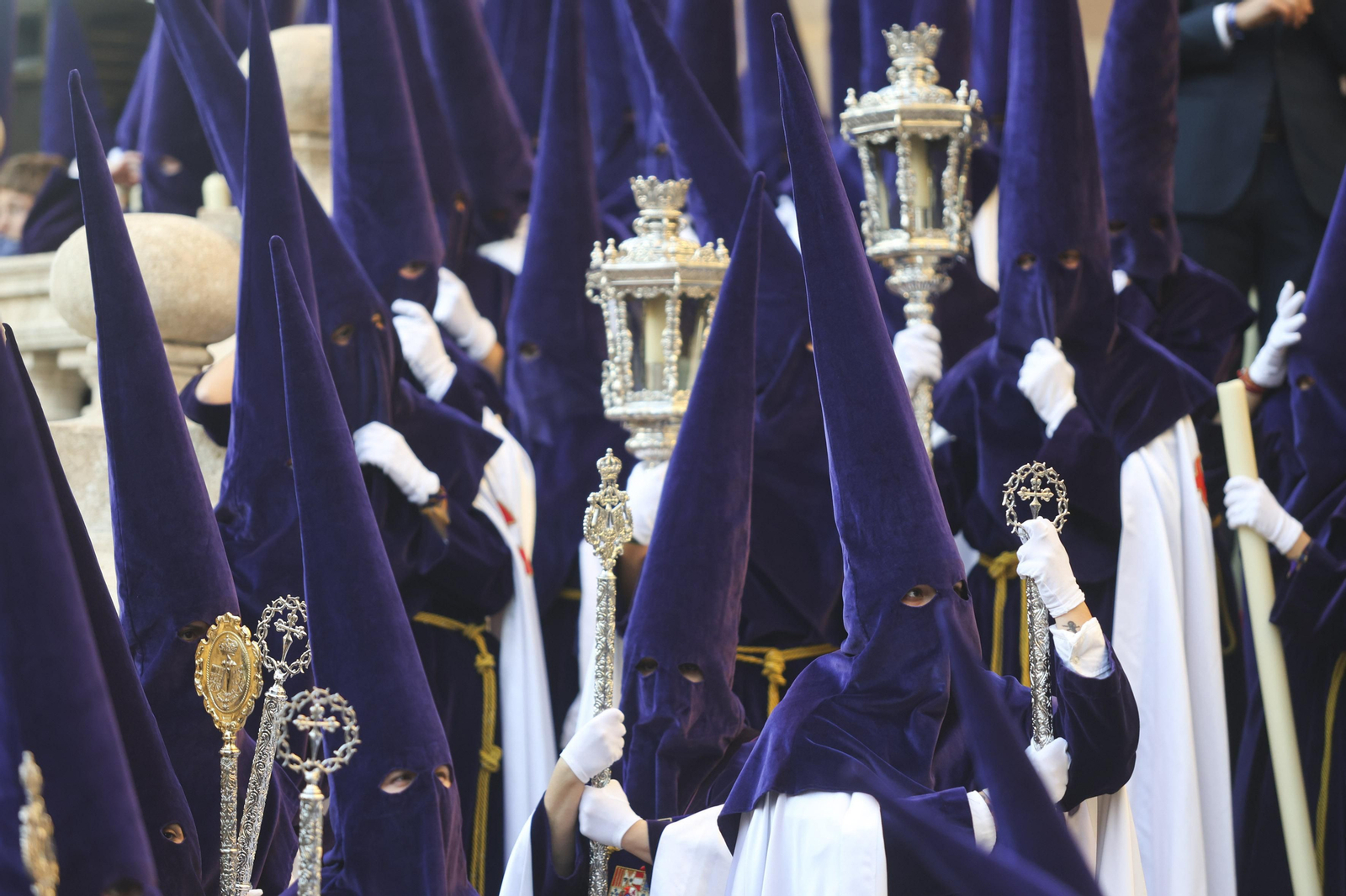 El Rico, en su procesión del Miércoles Santo en Málaga El Rico, en su procesión del Miércoles Santo en Málaga