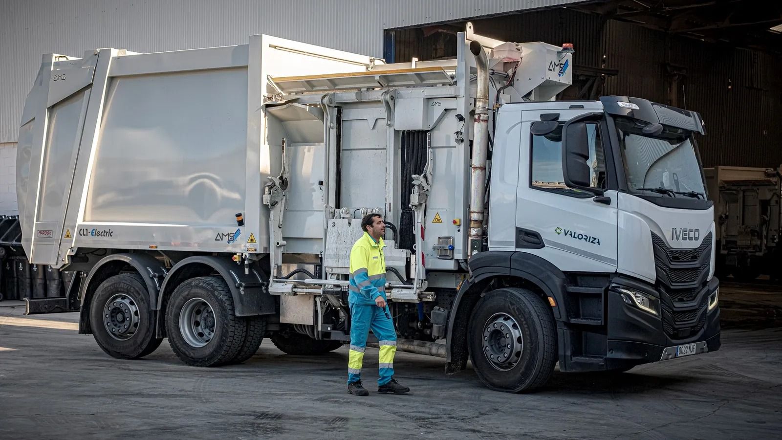 Uno de los nuevos camiones del servicio de limpieza.