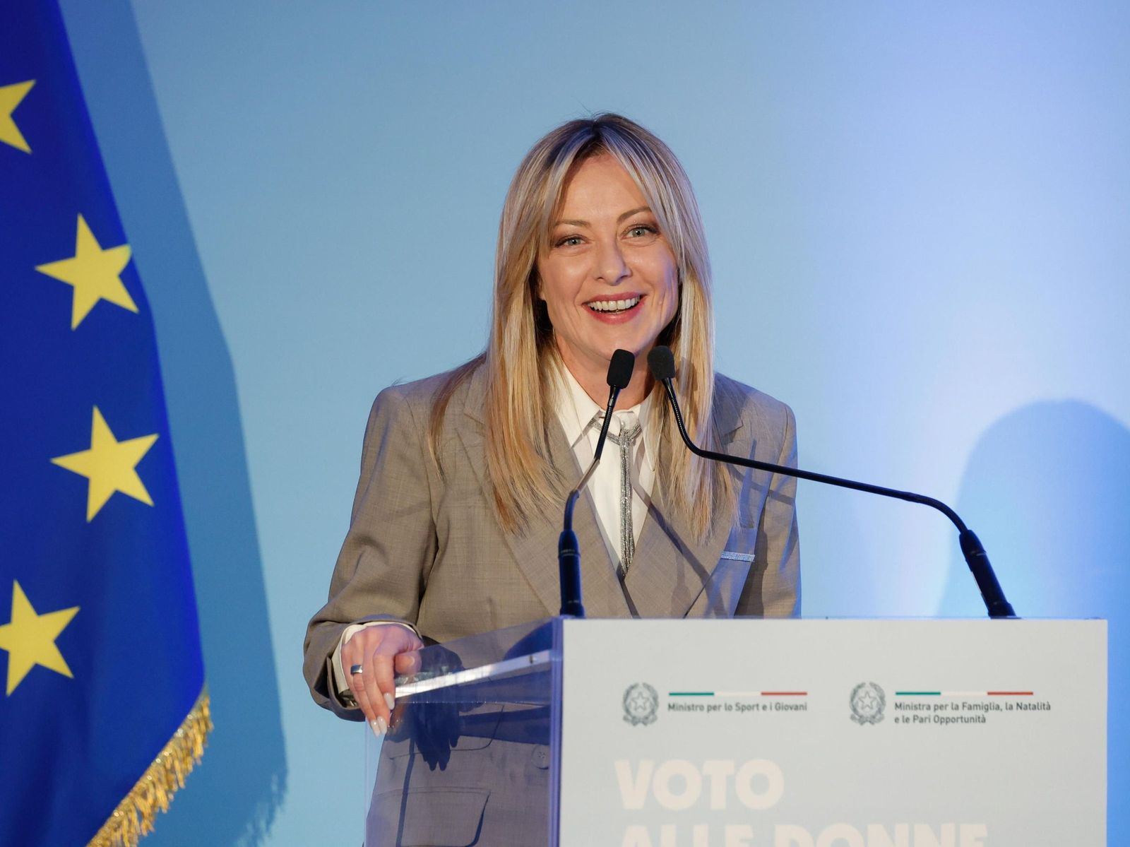 La primera ministra italiana, Giorgia Meloni.