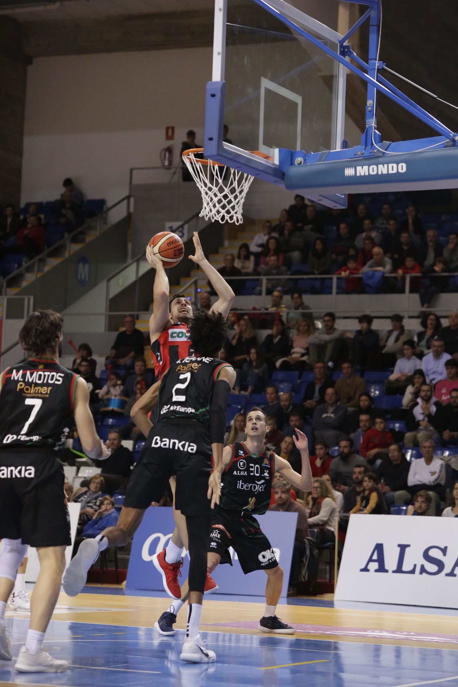 Bortolussi, en una acción del encuentro jugador en Palma de Mallorca