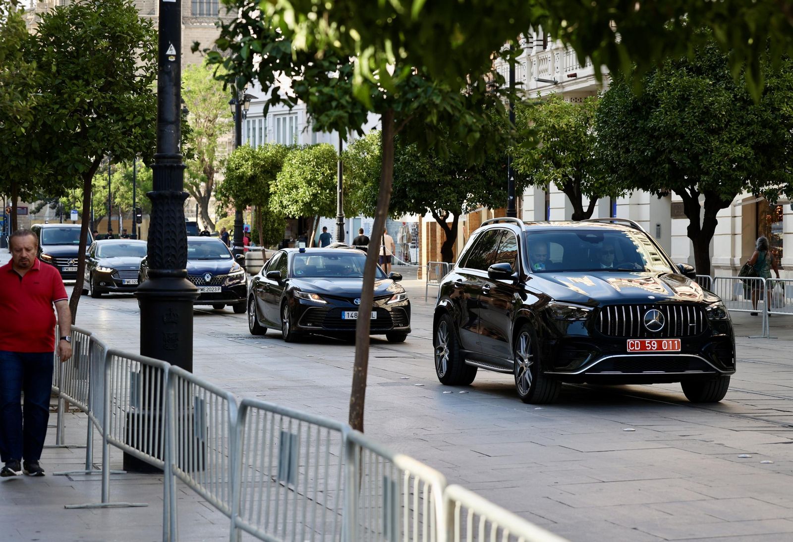 LLegada de los mandatarios de la ONU a la cena en el Alcázar