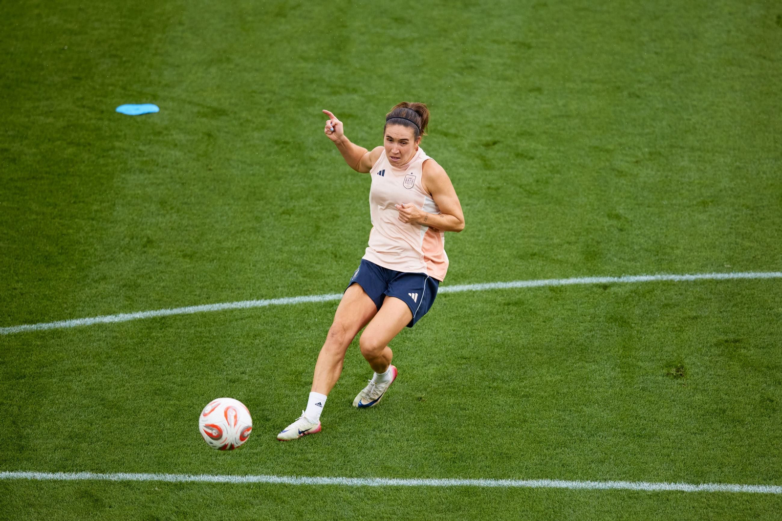 Las fotos de España antes de la final de la Eurocopa femenina