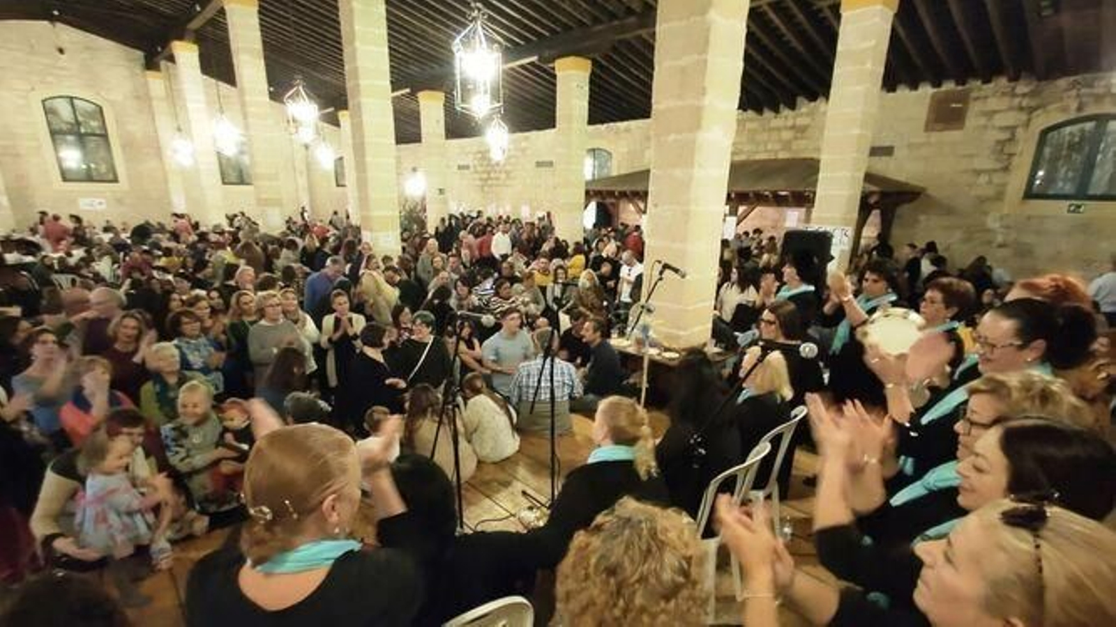 Una imagen de la zambomba de Aspanido de 2019.