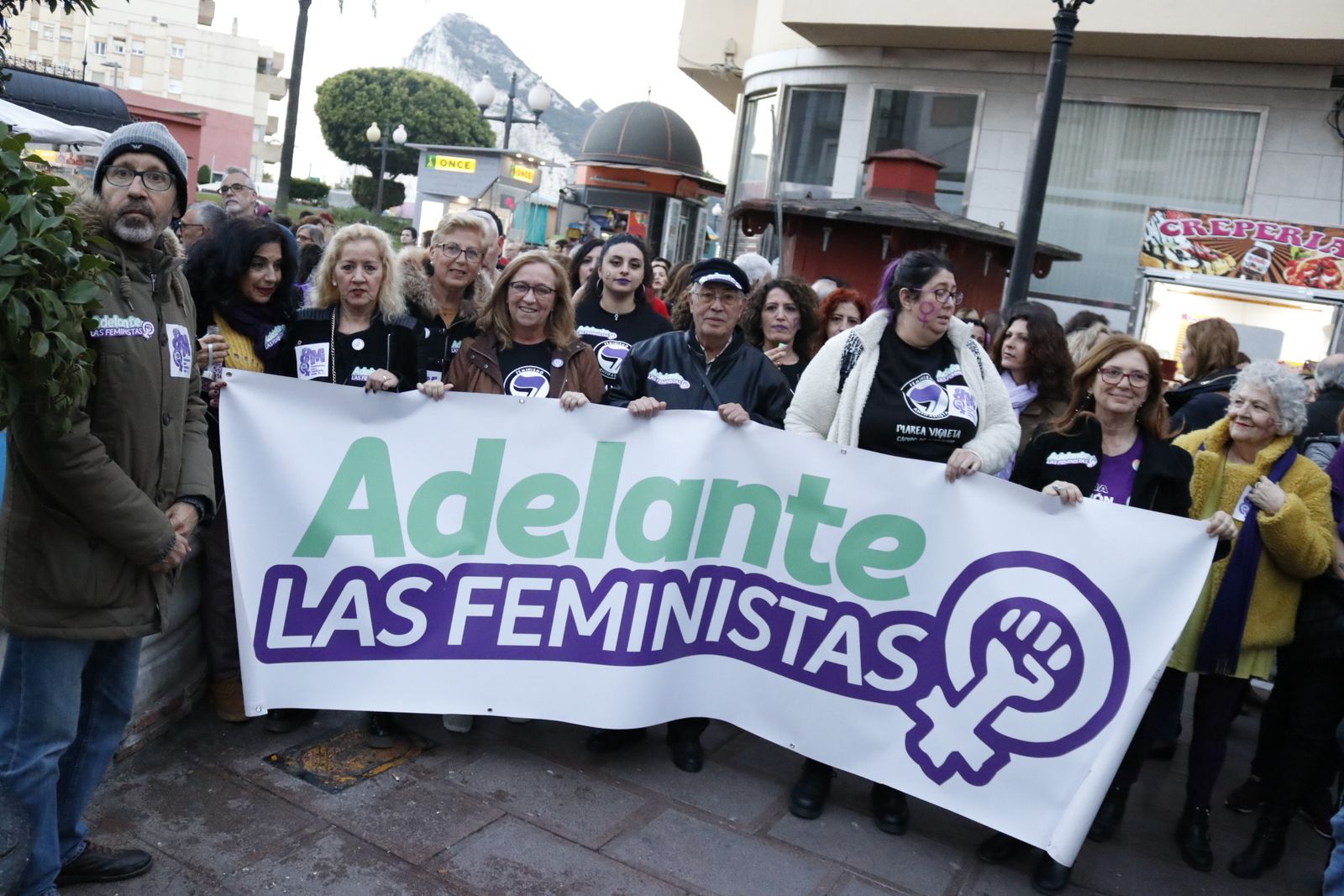 Imágenes de la manifestación por el Día de la Mujer en La Línea