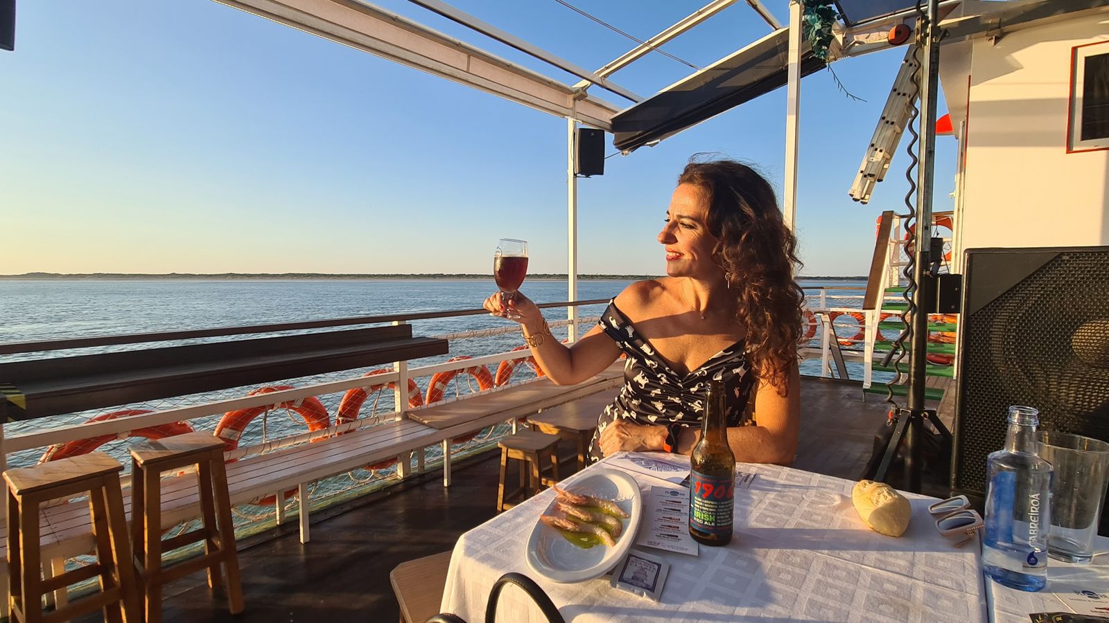 Gambas crudas y cerveza 1906