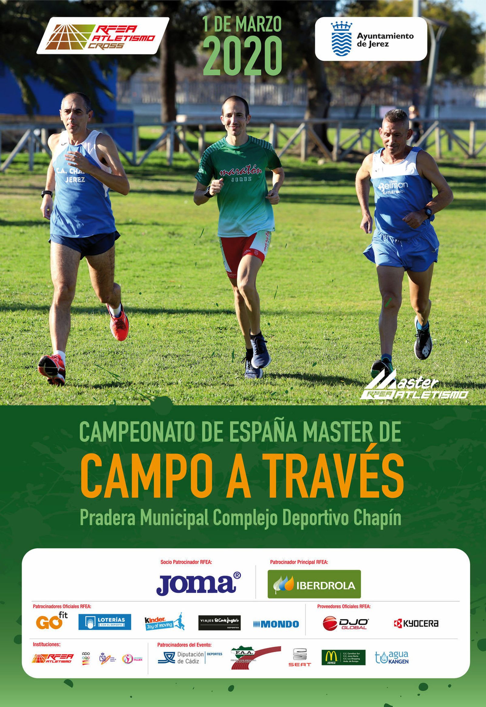 Cartel del Campeonato de España Máster de Campo a Través.
