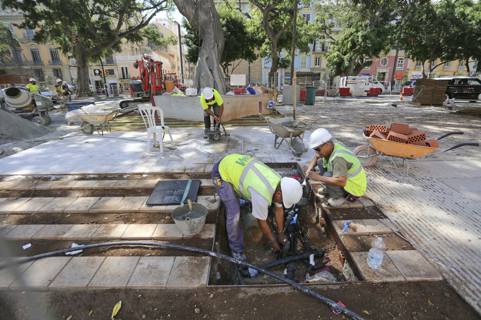 Las fotos de la peatonalización de la Alameda Principal de Málaga