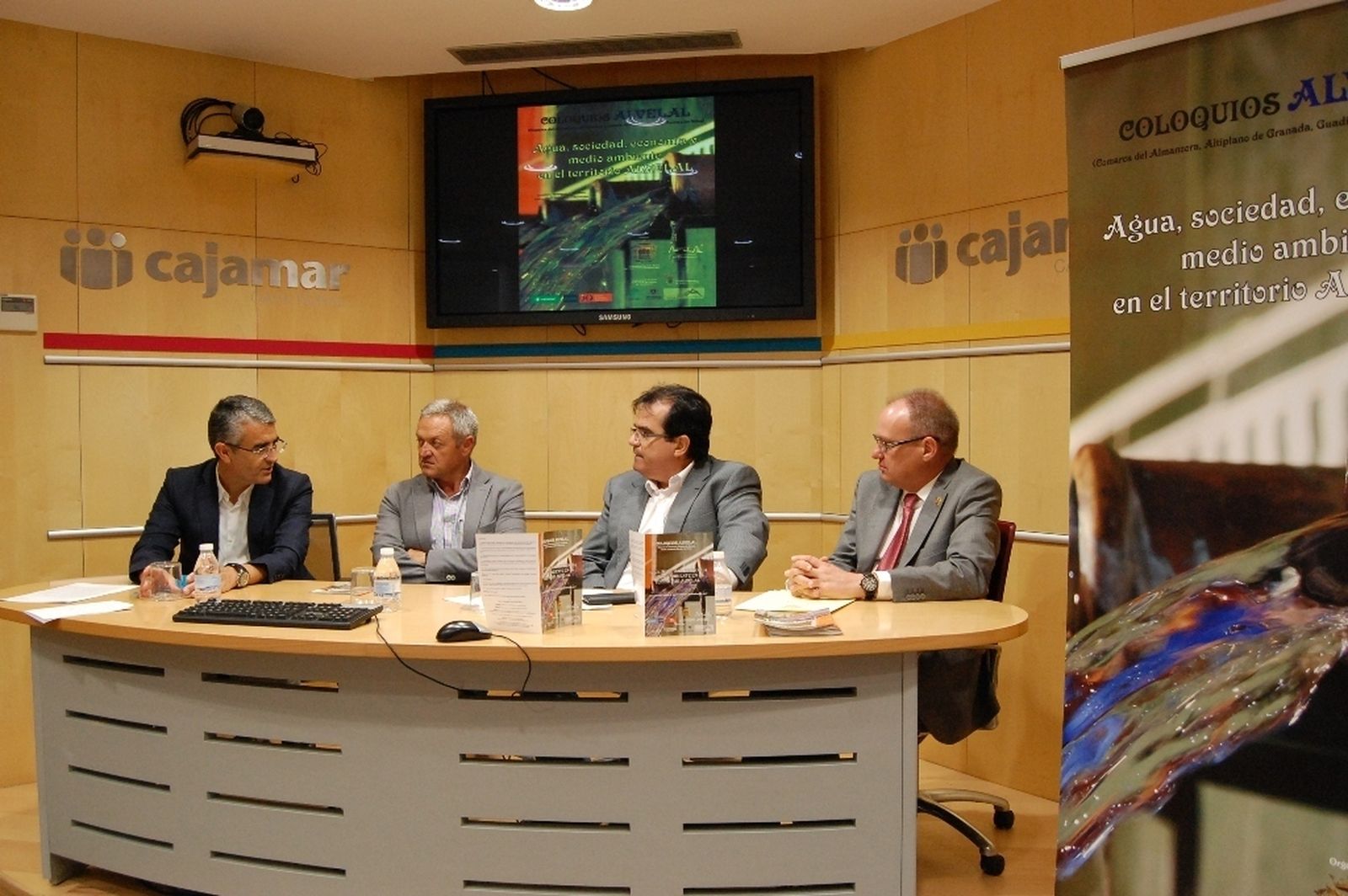 Presentación de la segunda edición de estos coloquios ayer en Cajamar.