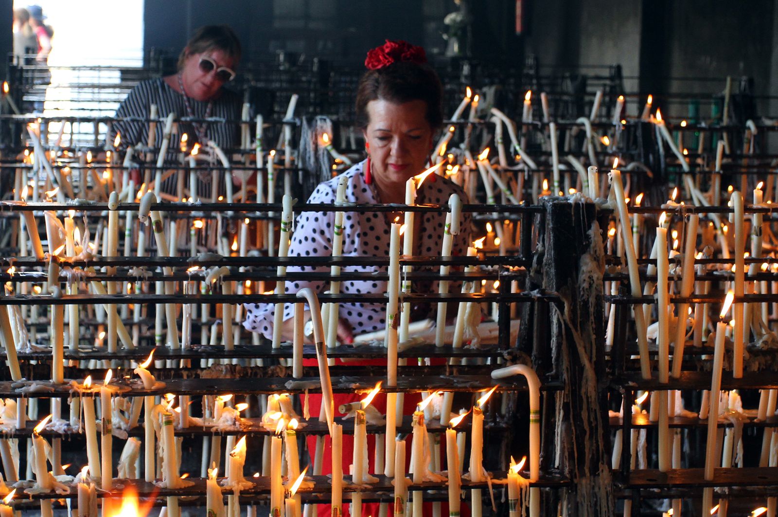 Ambiente en la aldea del Rocío.