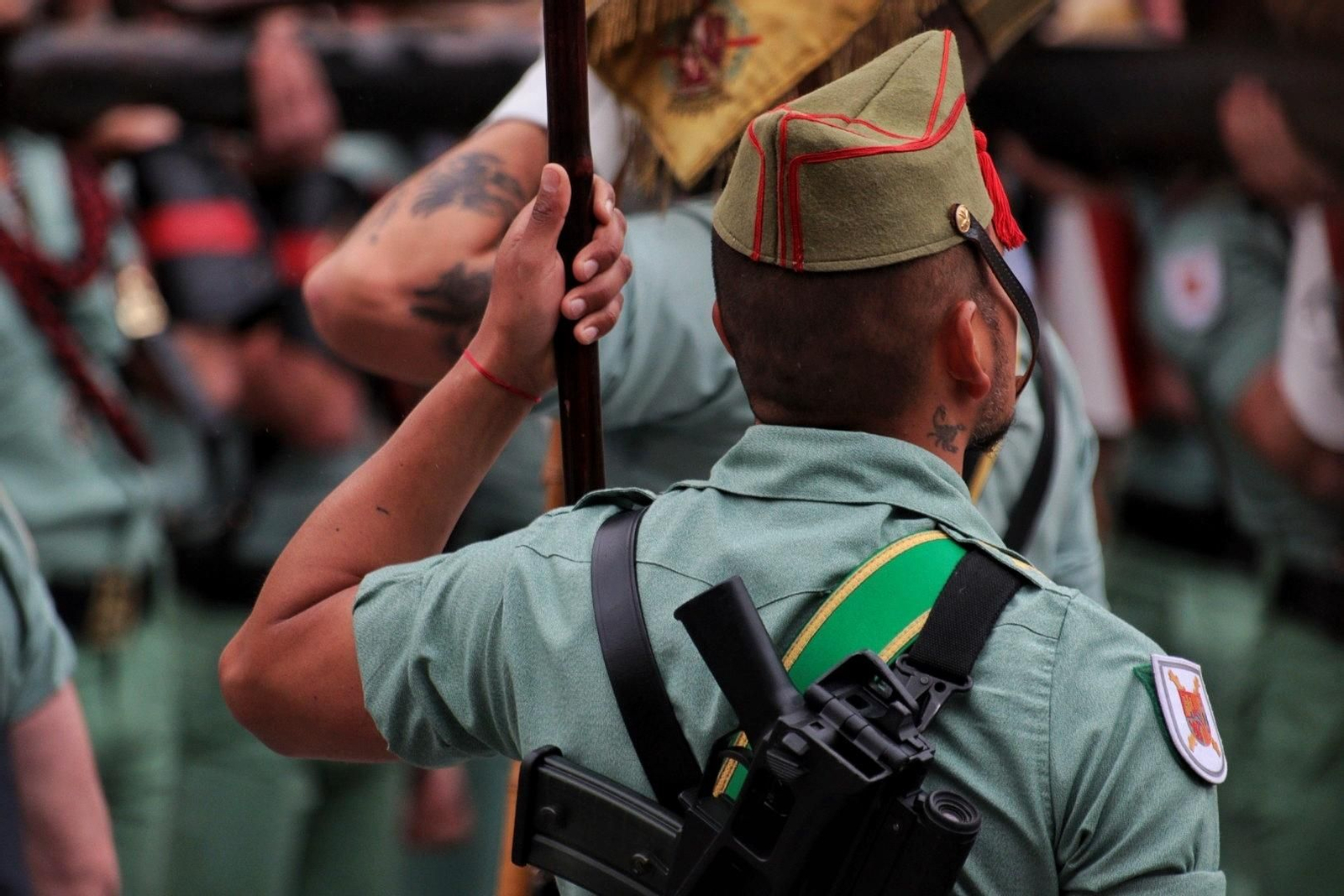 Las fotos de la Legión en el traslado del Cristo de Mena en Málaga este Jueves Santo Las fotos de la Legión en el traslado del Cristo de Mena en Málaga este Jueves Santo