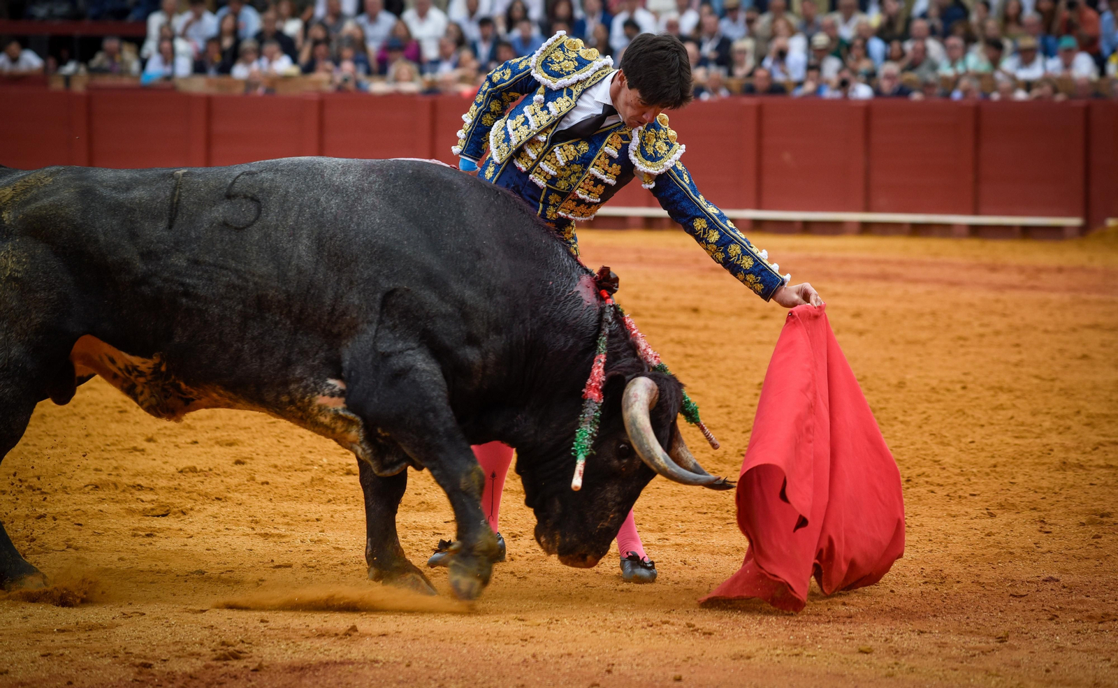 Las imágenes de la corrida de toros de El Fandi, Manuel Escribano y Esaú Fernández
