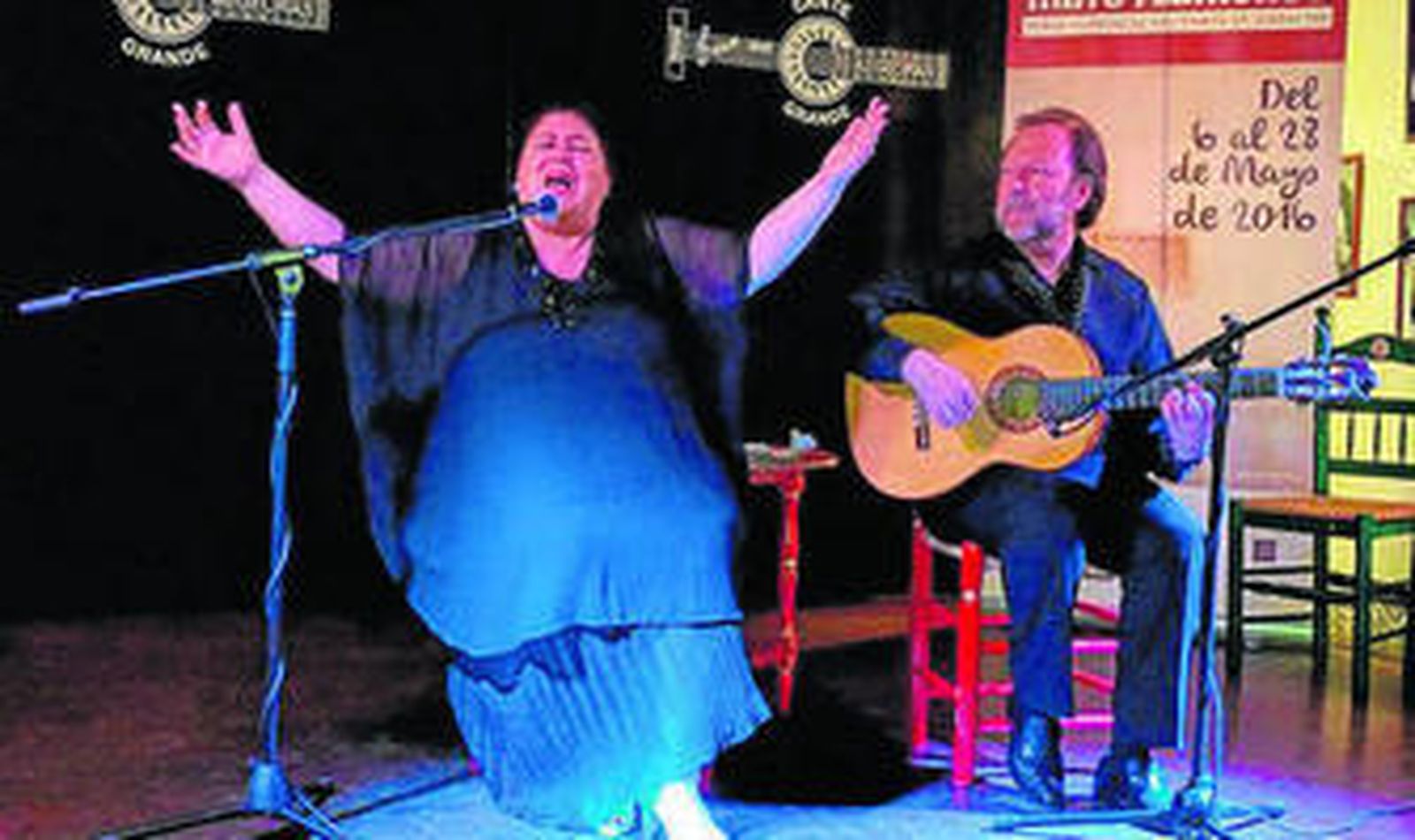 Inés Bacán, en un momento de la actuación.